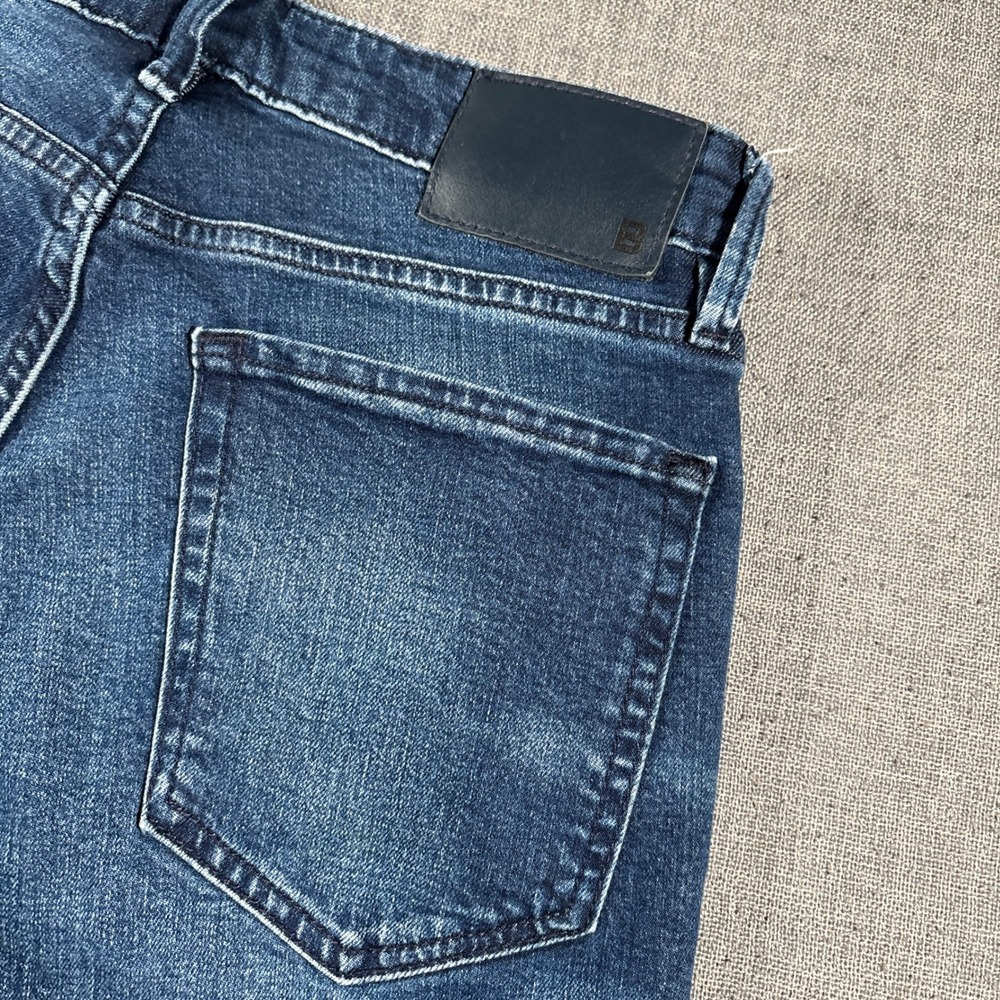 Bonobos Straight Leg‎ Jeans Mens 28/30 Blue Faded Whiskered Denim Pants